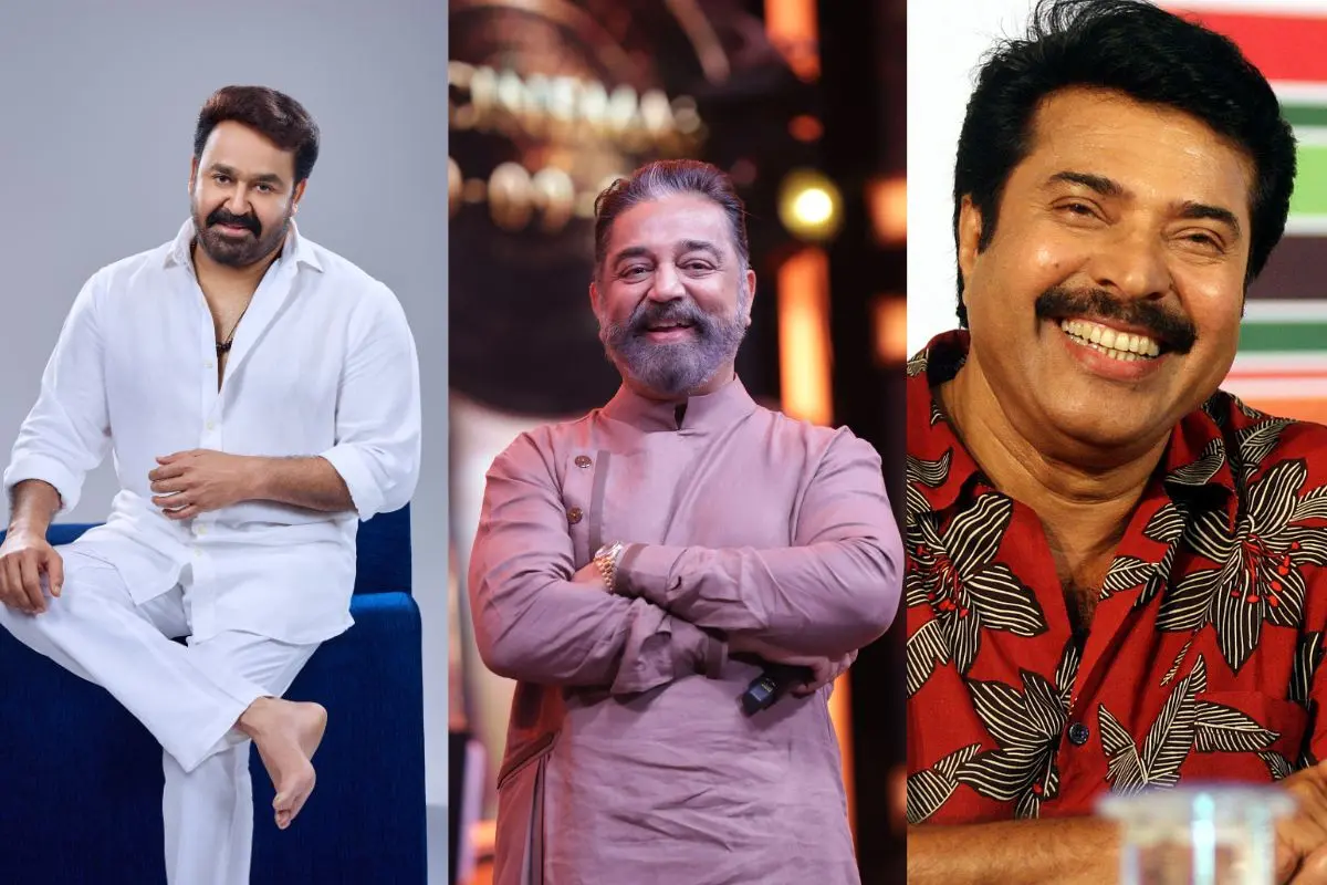 Mohanlal, Kamal Haasan, Mammootty | Photo: Mathrubhumi Archives