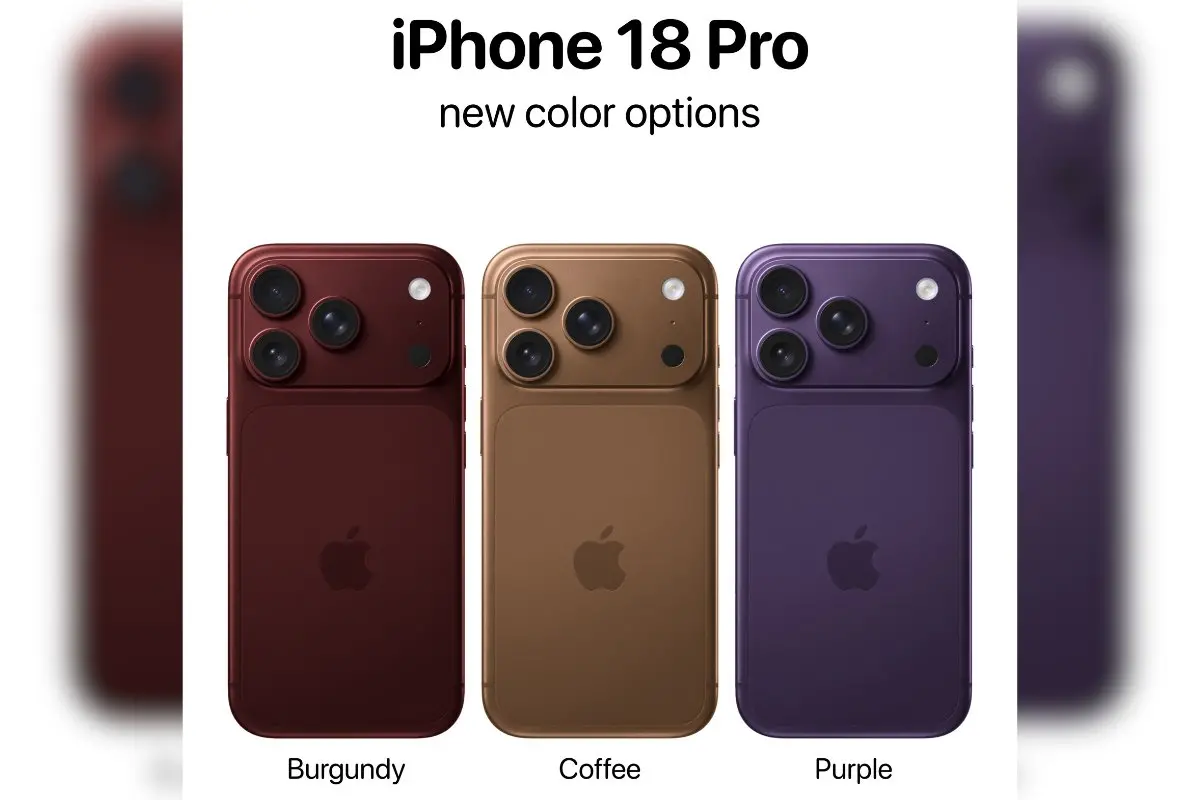 iPhone 18 Pro leaked colour options | Photo: X/@theapplehub