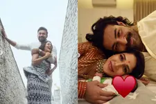 കുടുംബത്തിലെ കുഞ്ഞതിഥിയുമൊത്ത് രണ്ടാം വിവാഹവാര്‍ഷികം ആഘോഷിച്ച് വരുണും ലാവണ്യയും