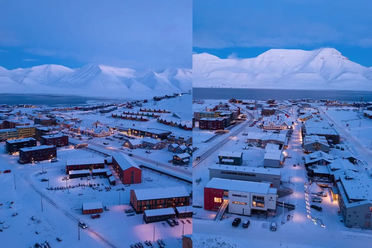 A village in Svalbard Archipelago. | Photo: AFP