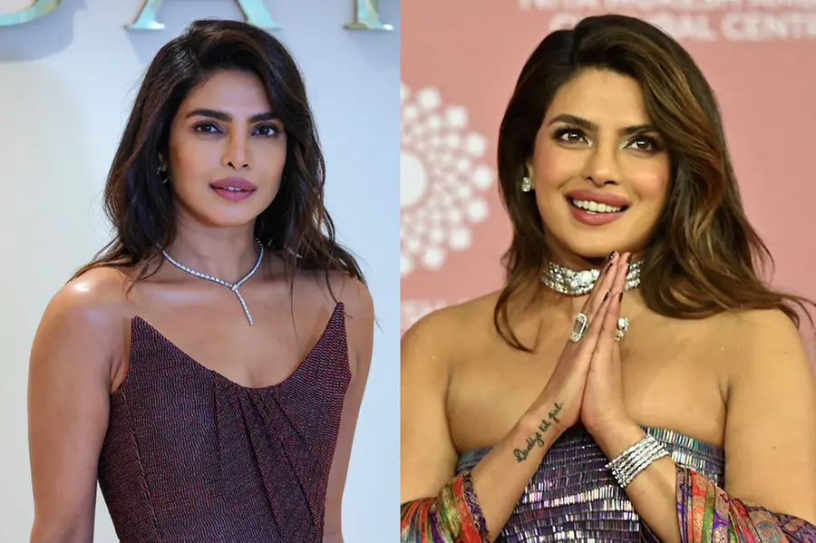 Priyanka Chopra giving fashion and jewelry advice, suggesting not to wear perfume after putting on ornaments