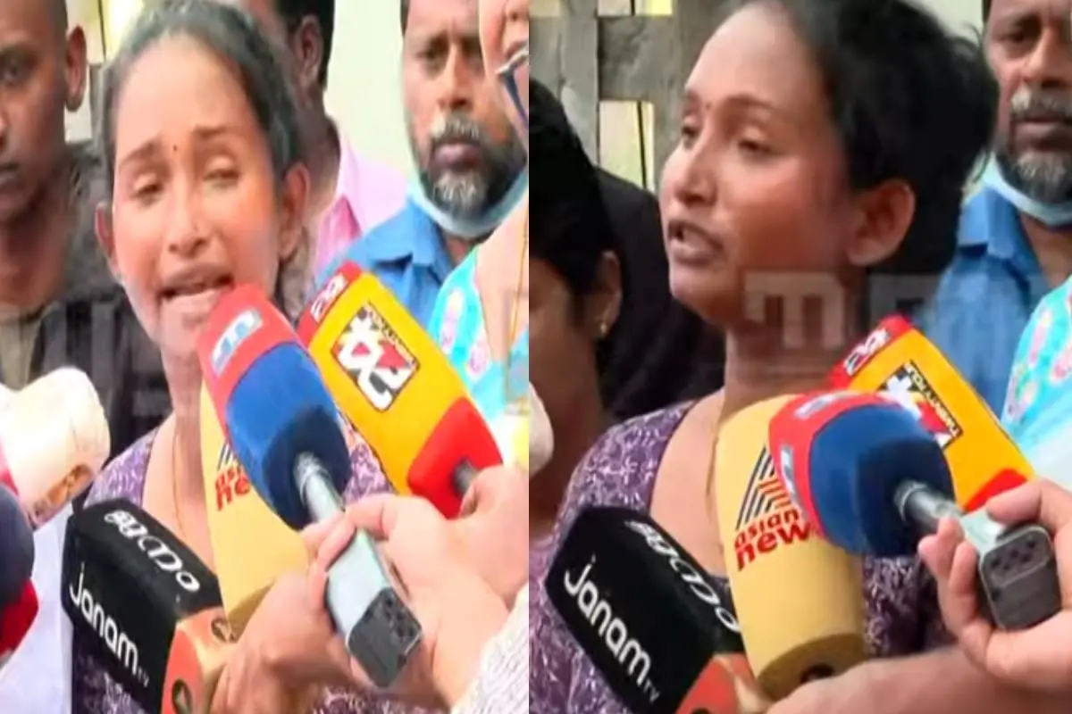 യുവതിയുടെ അമ്മ പ്രിയദര്ശിനി മാധ്യമങ്ങളോട് സംസാരിക്കുന്നു
