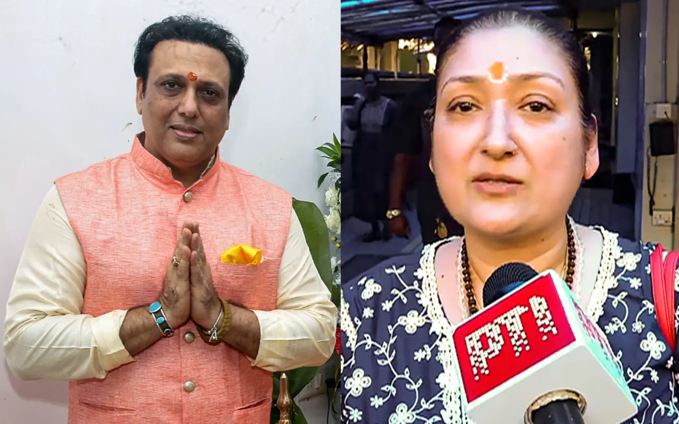 ഗോവിന്ദ, സുനിത അഹൂജ | Photos: PTI, ANI