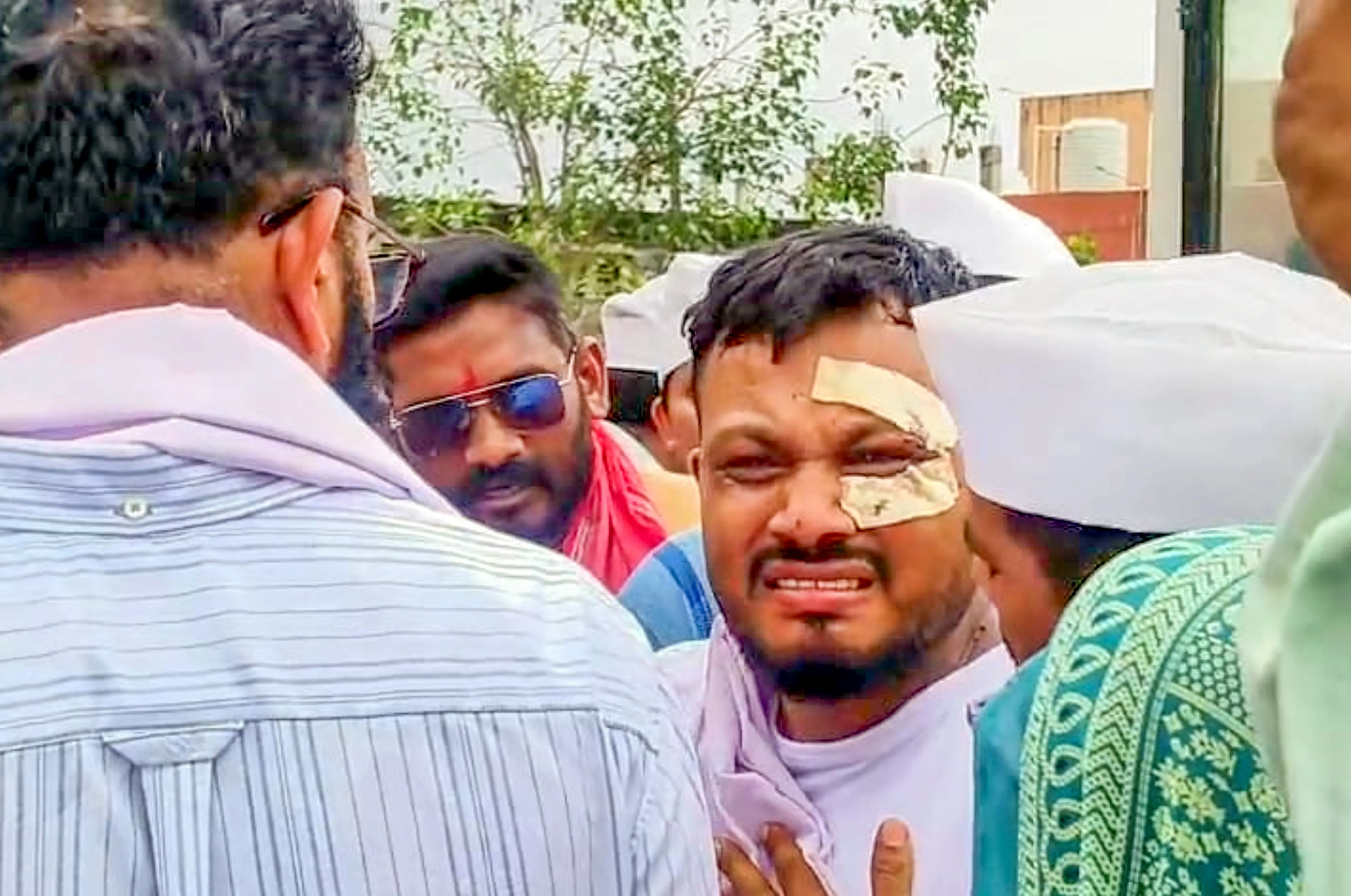 ishwas Kumar Ramesh, the sole survivor of the Air India plane crash, breaks down as he attends the cremation of his deceased brother Ajay who was flying with him on the same aircraft, in Diu.| File photo: PTI