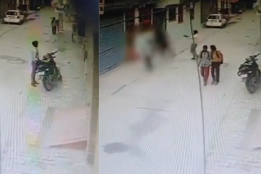 Caught on camera: Faridabad man opens fire on minor girl outside library