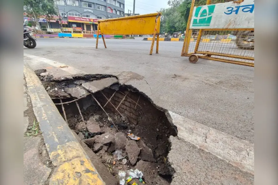 Rats burrowing beneath Indore`s Shastri Bridge caused a section to ...