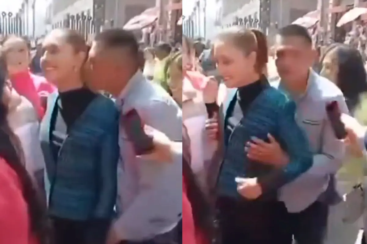 Mexican President Claudia Sheinbaum groped in public