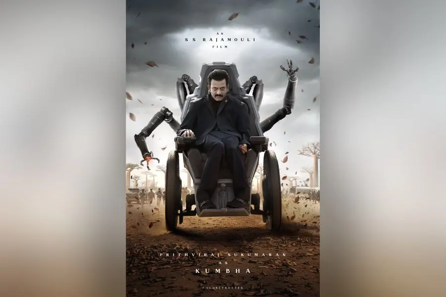 Rajamouli unveils Kumbha: ‘Thank you Prithvi for slipping into his chair… literally’