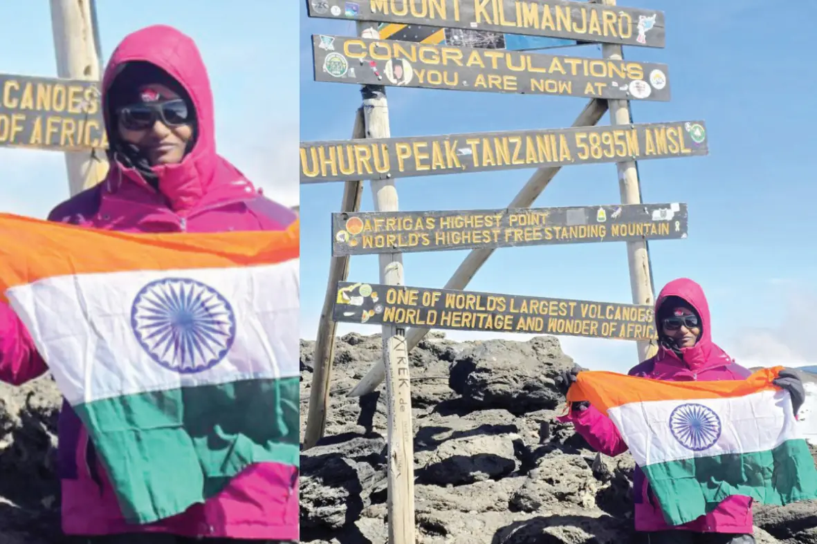 Akhila in Mount Kilimanjaro