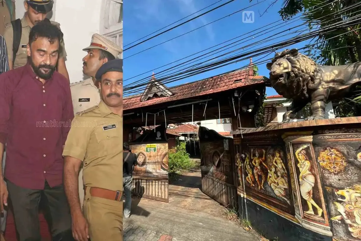 Monson Mavunkal, the house where the burglary took place | Photo: Mathrubhumi/ Akash S Manoj