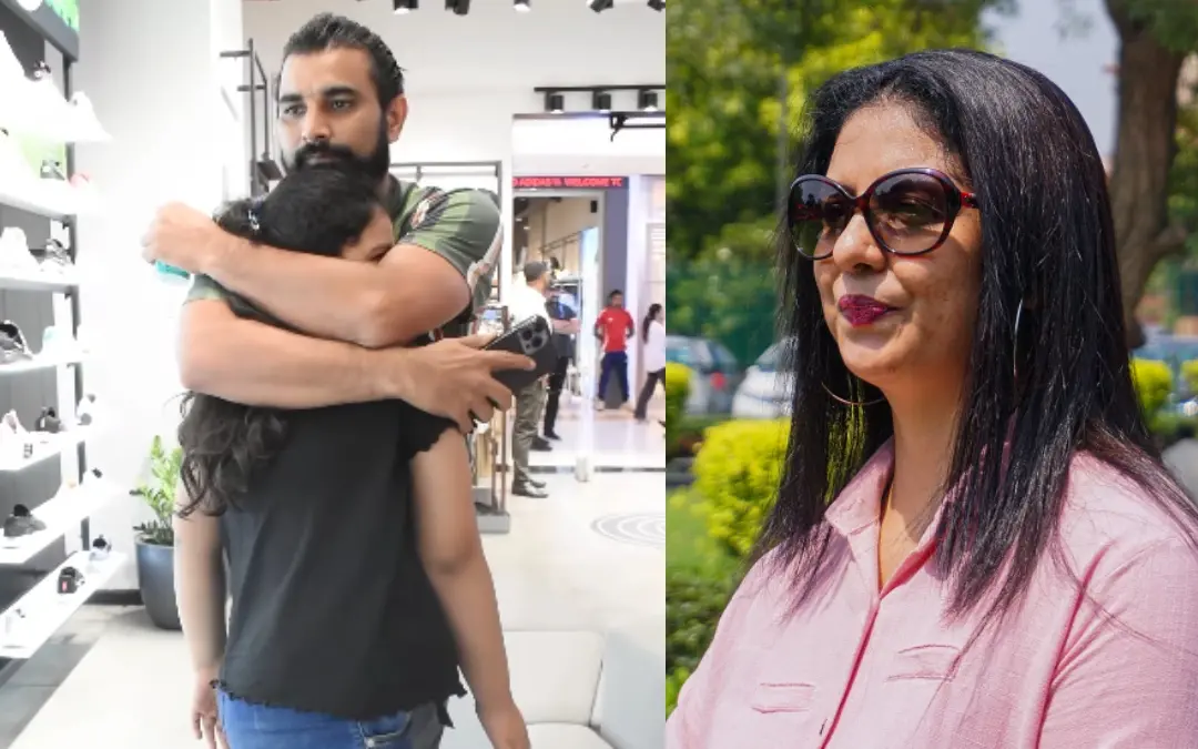 ഷമി മകളെ കണ്ടപ്പോള്, ഹസിന് ജഹാന് | Photo: Instagram/ Mohammed Shami, PTI