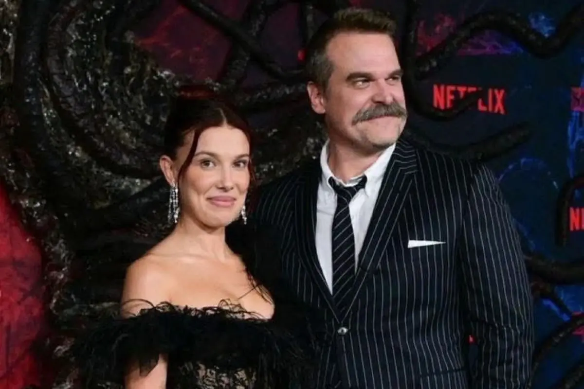 Millie Bobby Brown, David Harbour at the 'Stranger Things' Season 5 Premiere | Photo:X