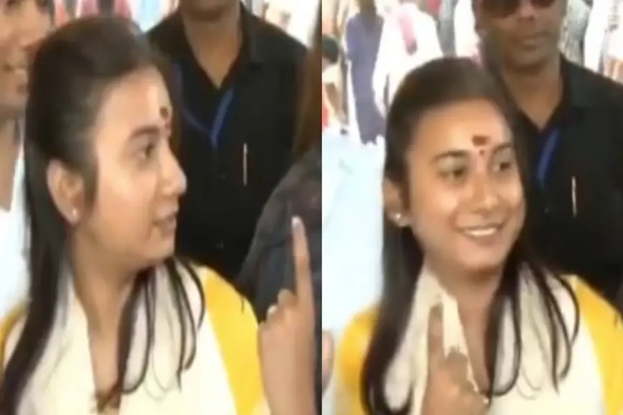 ഇരുകൈകളിലും വോട്ട് രേഖപ്പെടുത്തിയ മഷിപ്പാടുമായി എല്‍ജെപി എംപി; ഇത് ആര് അന്വേഷിക്കുമെന്ന് ആര്‍ജെഡി | VIDEO