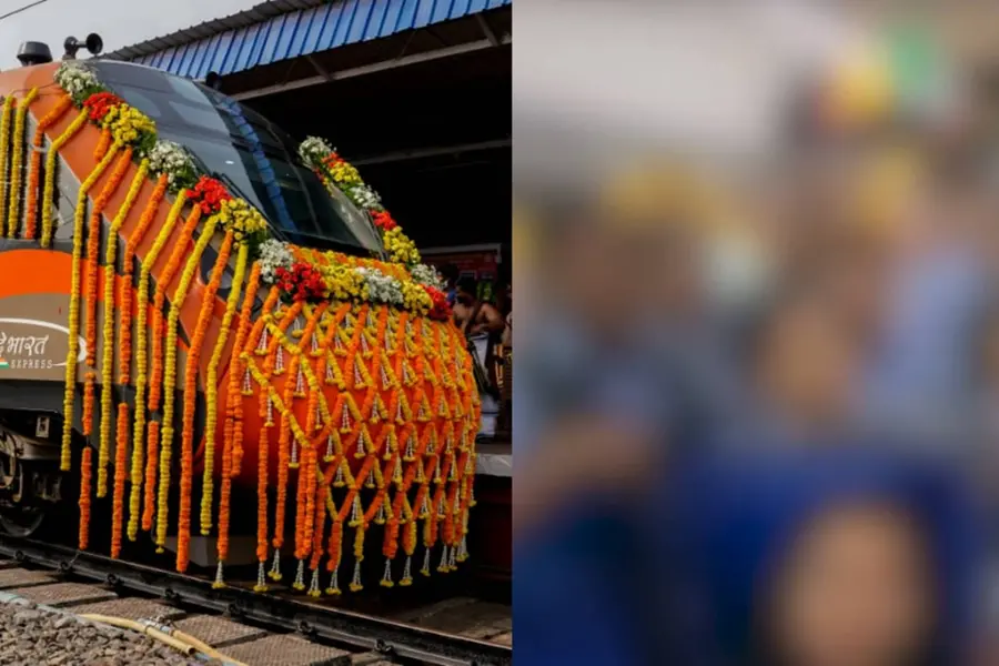 വന്ദേഭാരത് ഉദ്ഘാടനച്ചടങ്ങിനിടെ വിദ്യാര്ഥികളേക്കൊണ്ട് ആര്എസ്എസ് ഗണഗീതം പാടിച്ചു; വിവാദം