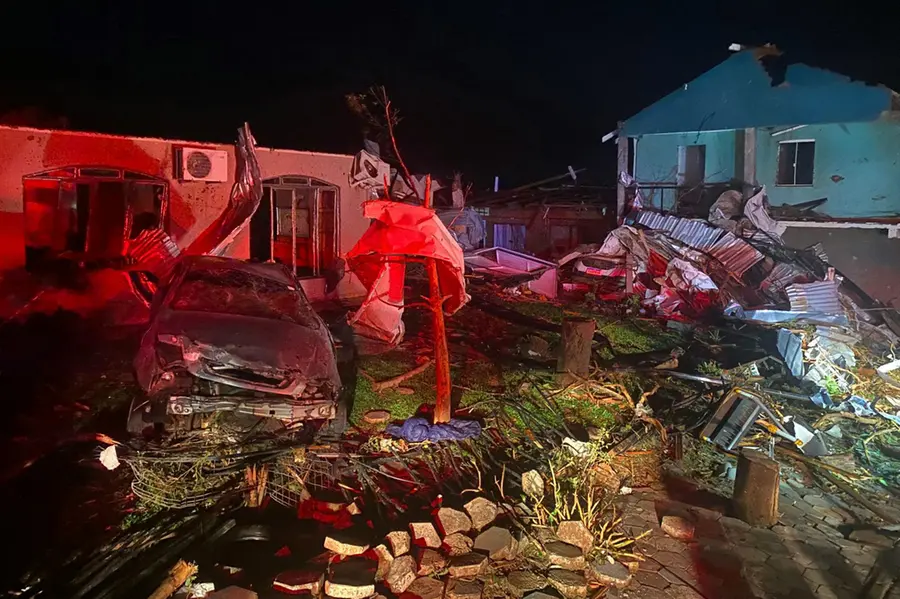 Tornado kills six, injures over 400 and leaves trail of destruction in Southern Brazil