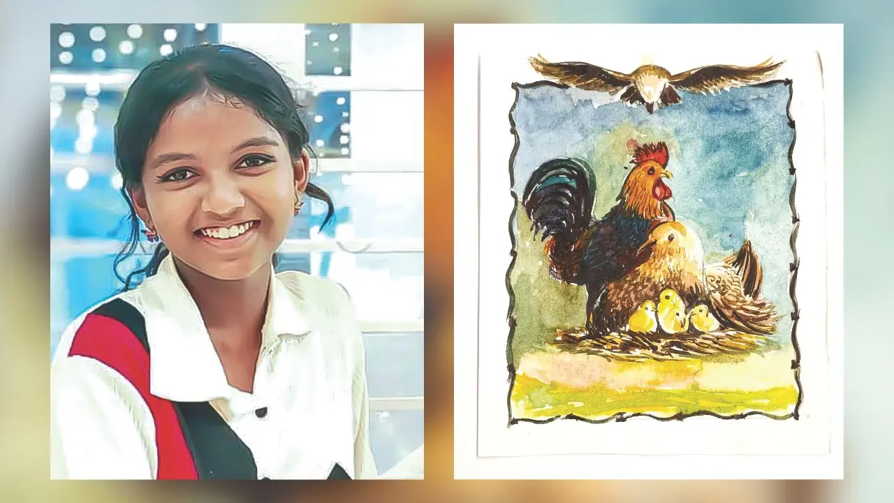 വി.കെ. വൈഗ, ശിശുദിന സ്റ്റാമ്പിനായി തിരഞ്ഞെടുത്ത വൈഗയുടെ ചിത്രം