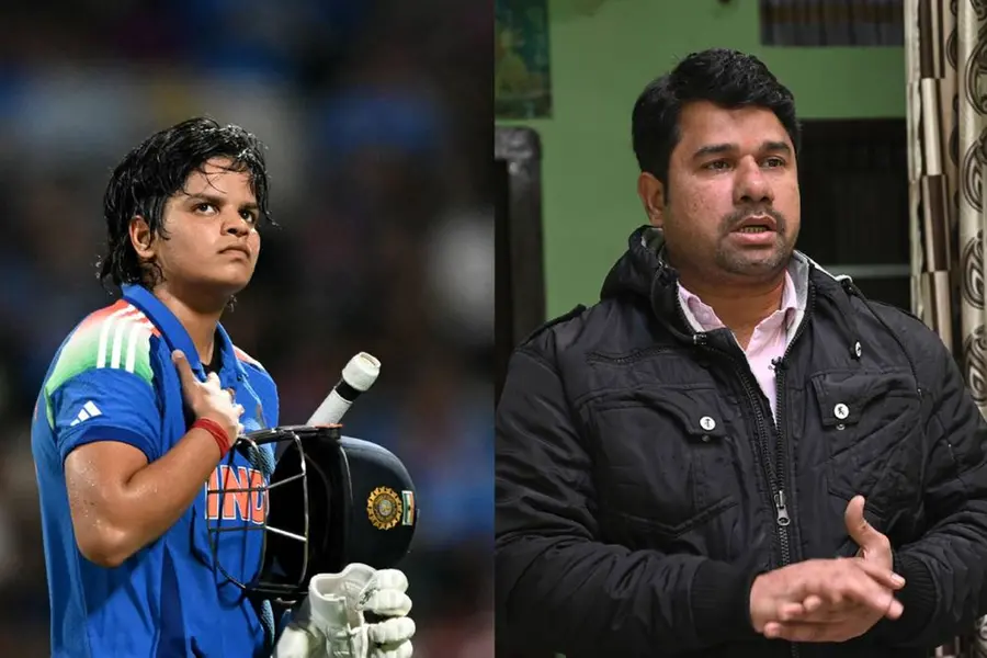 shafali verma and father sanjeev verma