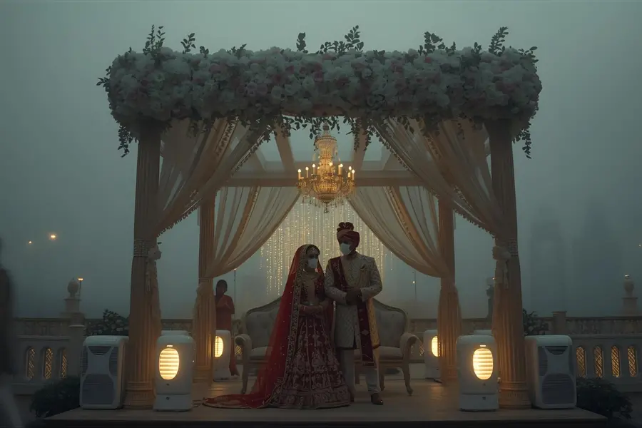 ‘Love and low oxygen’: Delhi 2050 wedding video leaves internet breathless