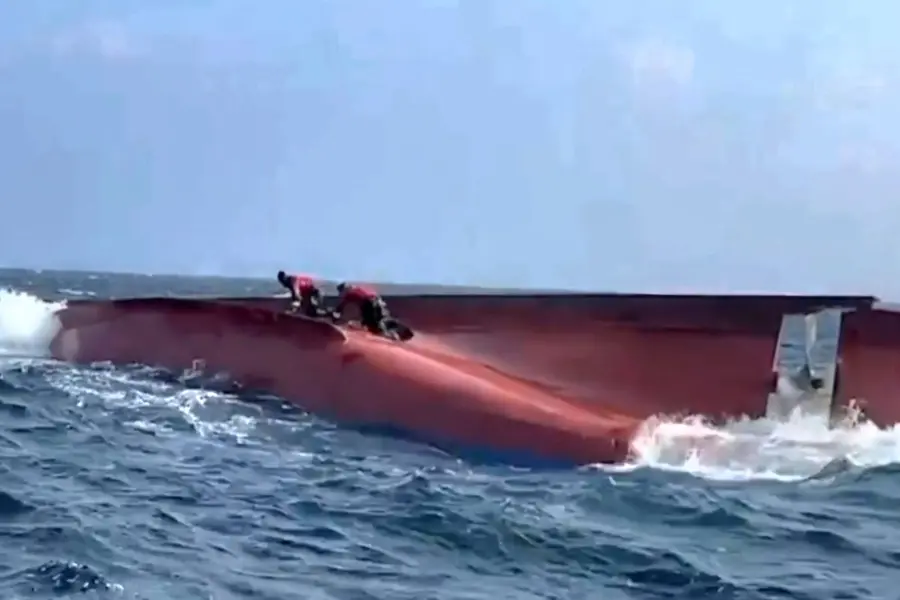 Chinese fishing vessel overturns near South Korea; two rescued, nine unaccounted for