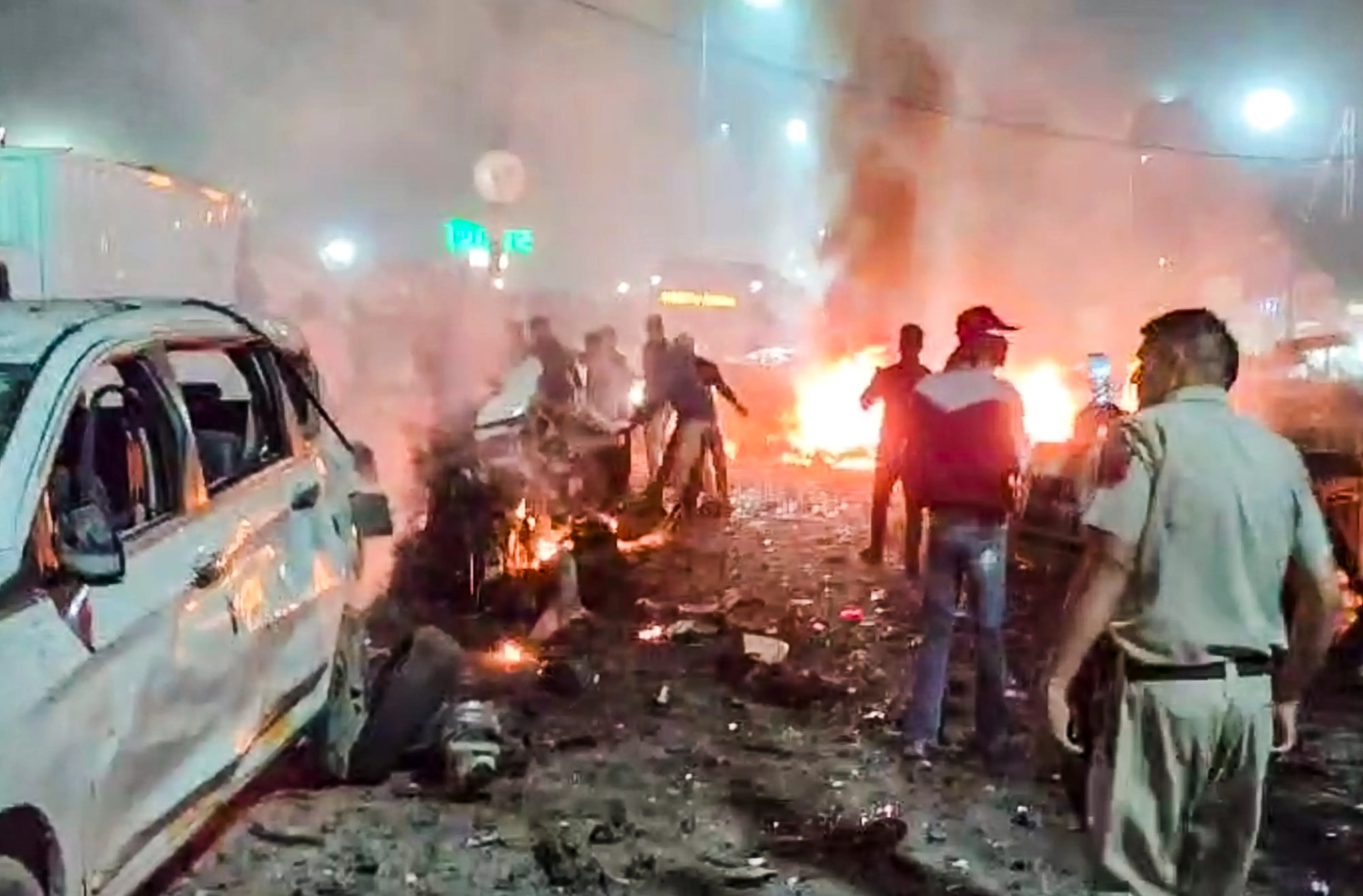 Rescue work underway after a blast occurred in a parked car near Red Fort, in New Delhi | PTI