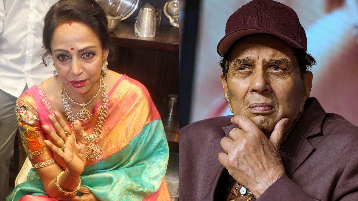Hema Malini and Dharmendra together