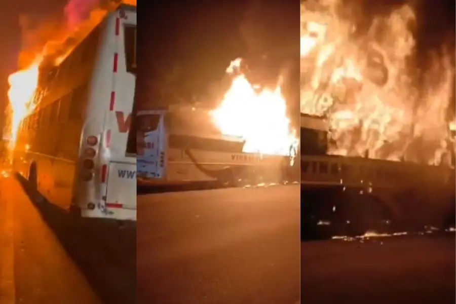 Private bus catches fire on Hyderabad-Vijayawada Highway, all 29 passengers safe