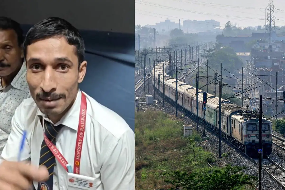 ടിക്കറ്റ് ബുക്കിങിനെക്കുറിച്ച് വിശദീകരിക്കുന്ന ടിടിഇ.|Photo: Screengrab/PTI