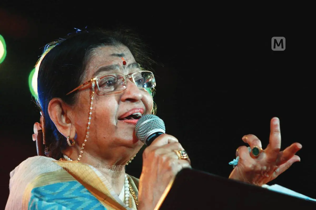 പി.സുശീല|ഫോട്ടോ: ഇ.പി സജീവൻ