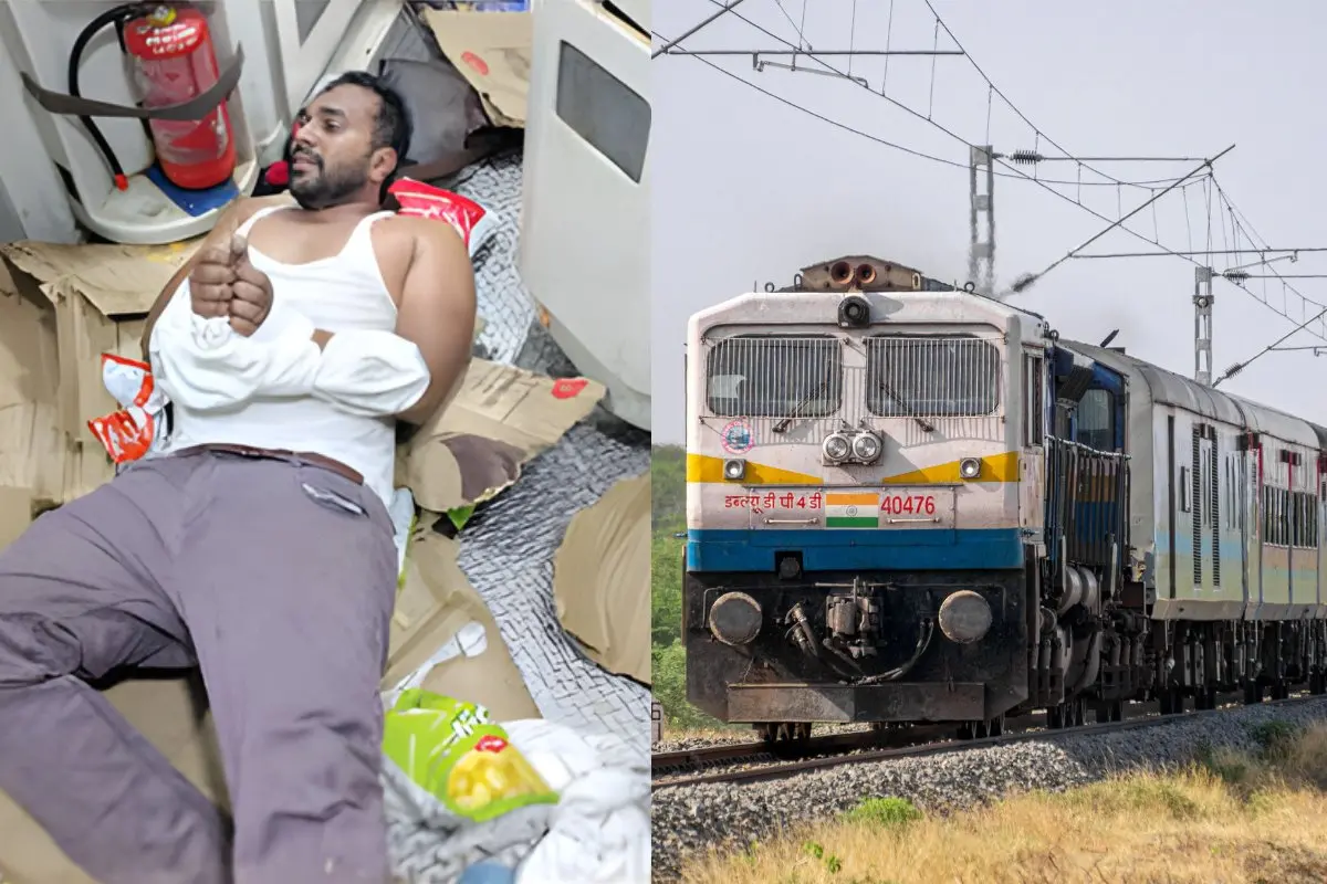 Accused restrained by passengers; Representational image | Photo: Mathrubhumi, X