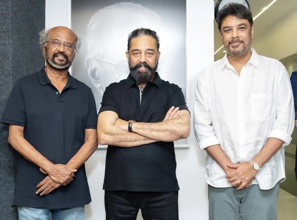 രജനികാന്തിനും കമൽഹാസനുമൊപ്പം സുന്ദർ.സി | ഫോട്ടോ: X