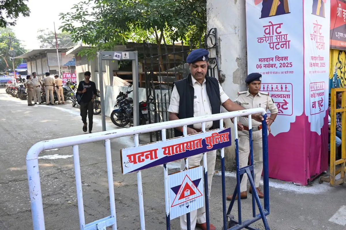 Security personnel keep vigil outside a strong room where the Electronic Voting Machines (EVMs) have been kept | Photo: PTI