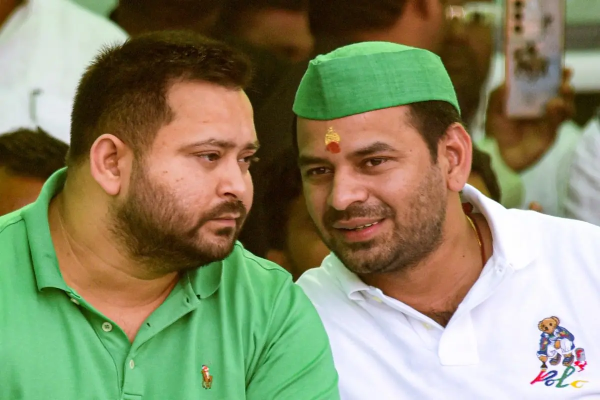 Tejashwi Yadav and Tej Pratap Yadav | Photo: PTI