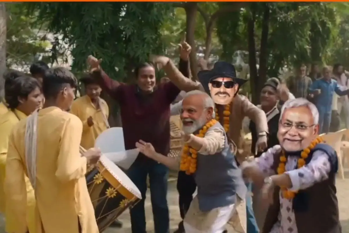 X user shares edited video of Modi and Nitish dancing