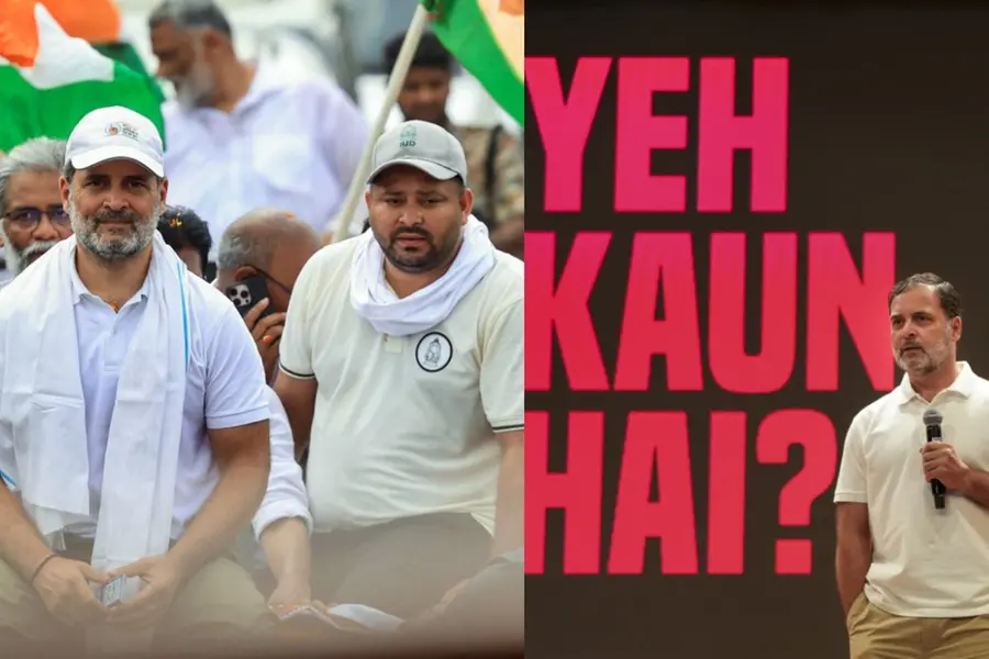 rahul gandhi voter adhikar yatra tejaswi yadav rahul gandhi vote chori