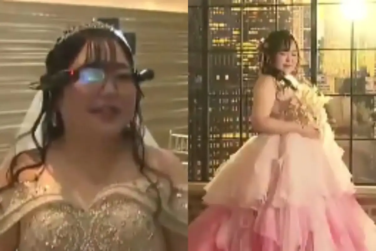 Kano wearing AR glasses during her wedding | Photo: X video screengrab