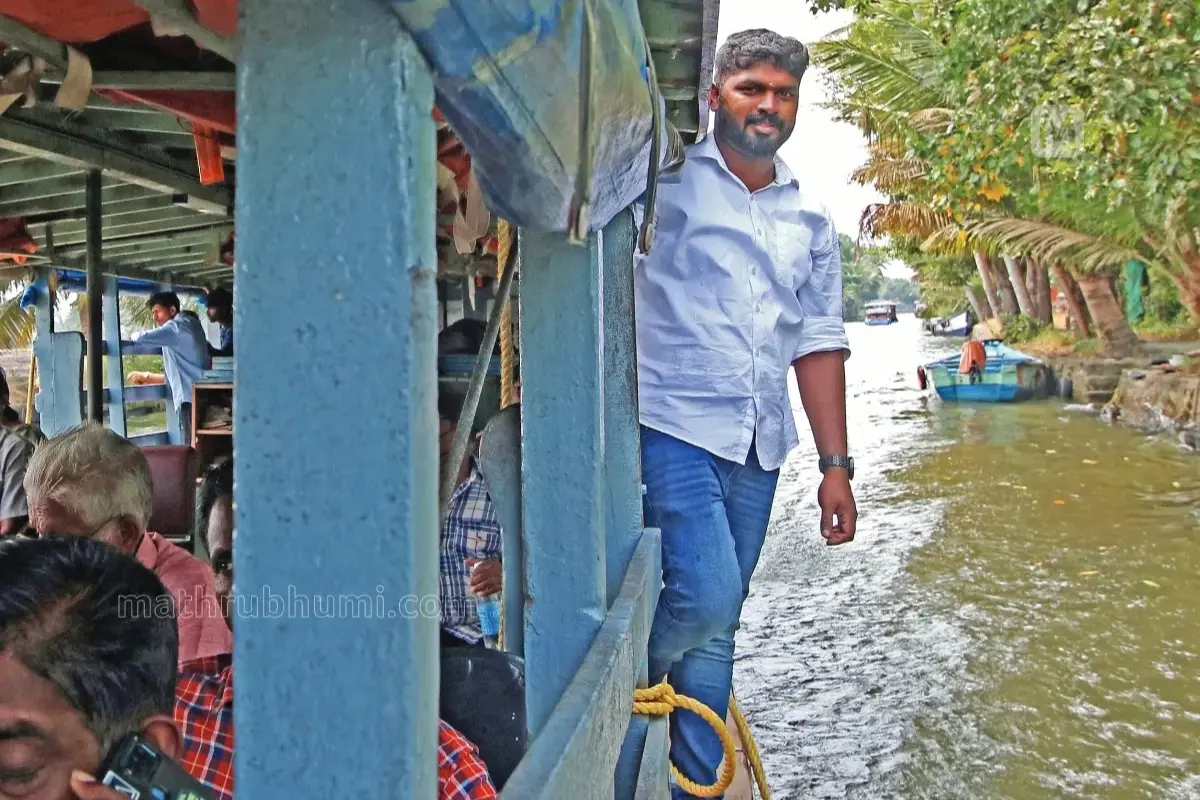 When Venkitesh Babu joined as a crew member on the boat on Friday | Photo: P. Pranav