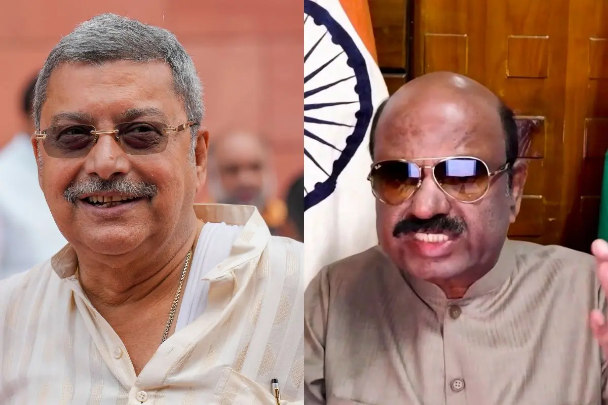 Governor CV Ananda Bose (Right) and TMC MP Kalyan Banerjee at the centre of a fierce political confrontation over alleged weapons inside Raj Bhavan. Photos: PTI