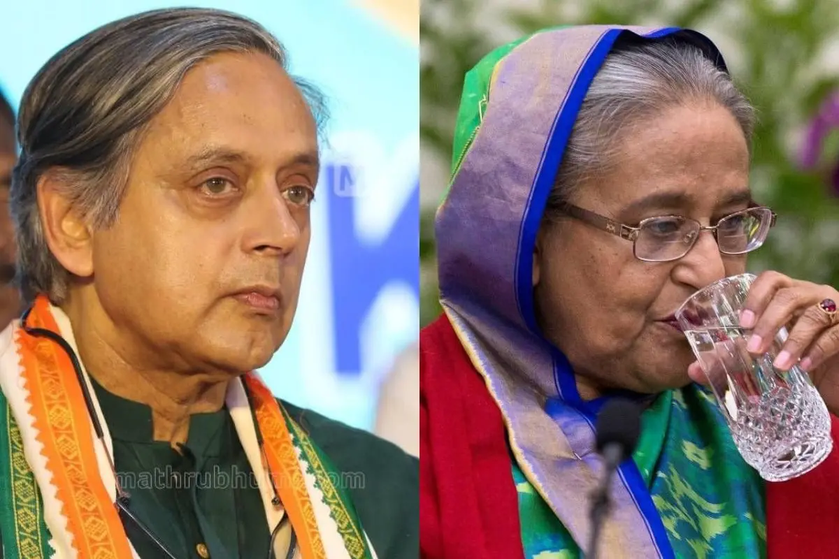 Shashi Tharoor, Sheikh Hasina