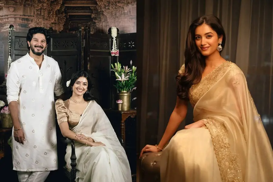 Dulquer Salmaan and Bhagyashrii Borse