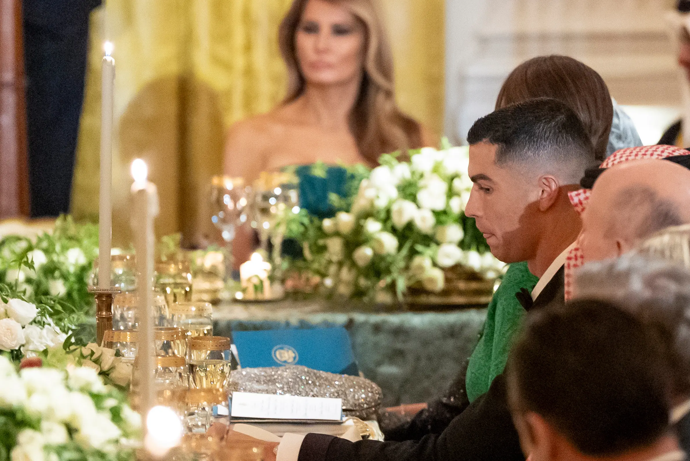 Ronaldo turns heads at White House as he joins Saudi crown prince in  high-profile US visit