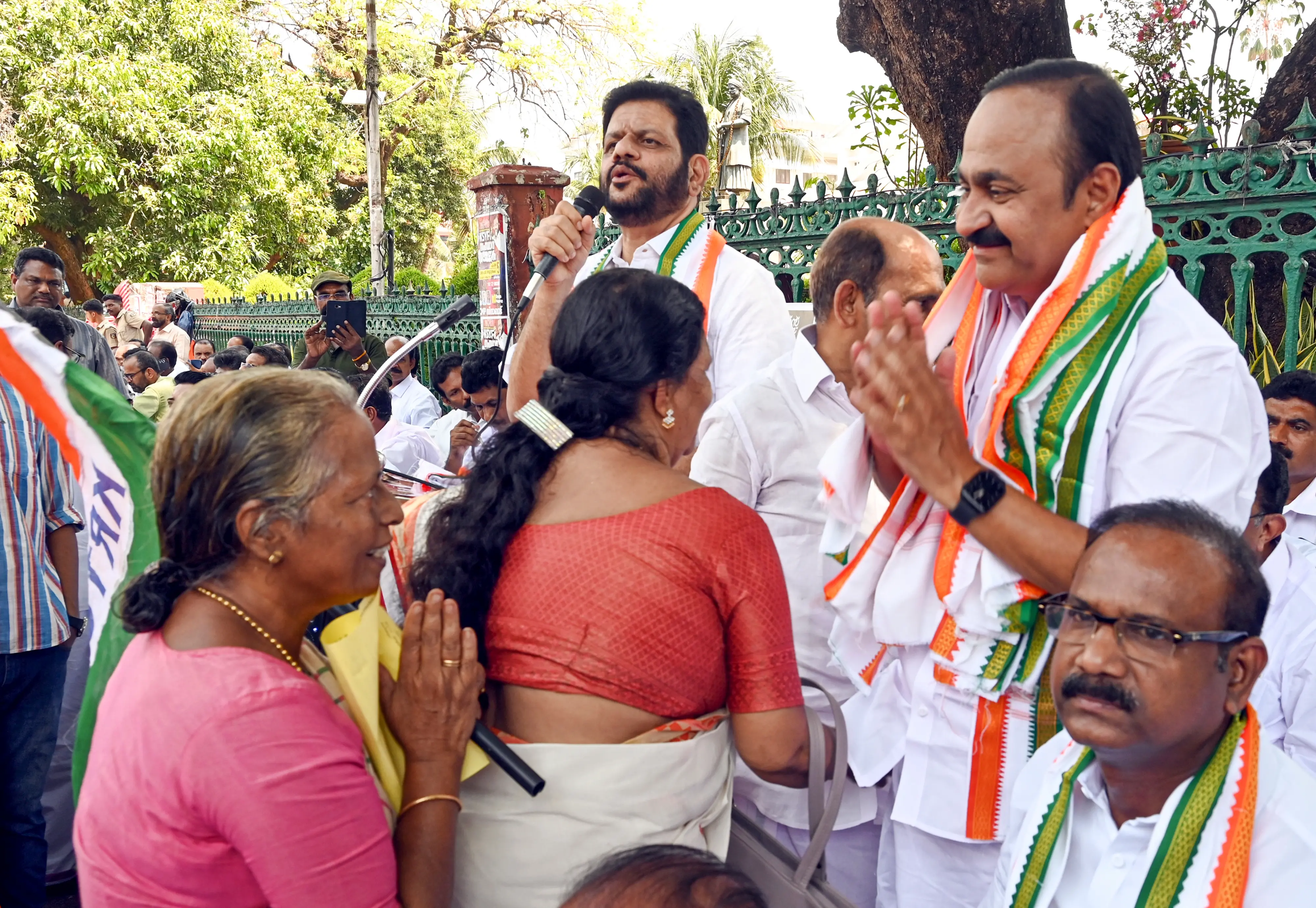 Congress leader and Leader of Opposition in Kerala Assembly V.D. Satheesan during a protest organised by UDF demanding government action against alleged drug mafia in Kerala, in Thiruvananthapuram. | Photo: PTI