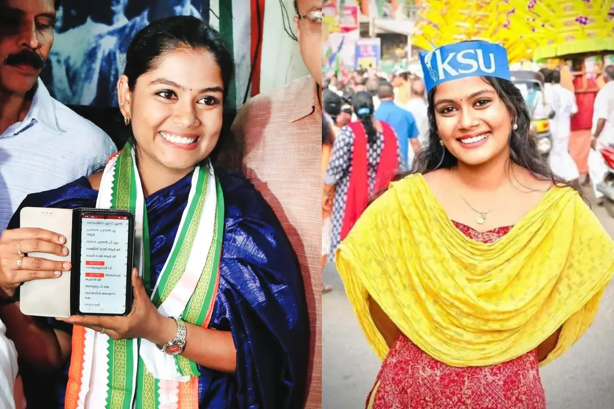 വോട്ടർപട്ടികയിൽ പേര് പുനഃസ്ഥാപിച്ചത് മൊബൈൽ ഫോണിൽ കാണിക്കുന്ന വൈഷ്ണ