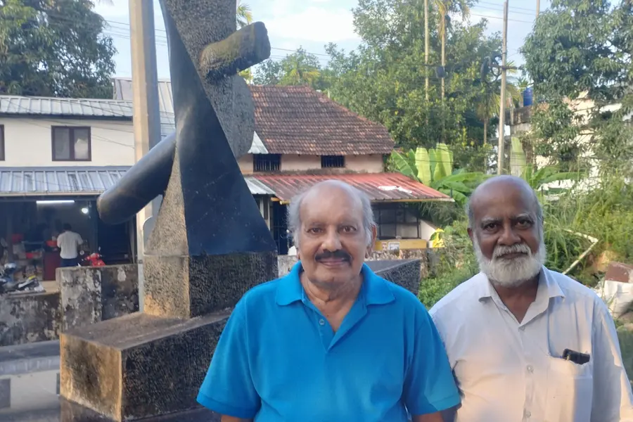 Malayalam writer Sethu visits 'Sethupadam' in his hometown of Chendamangalam