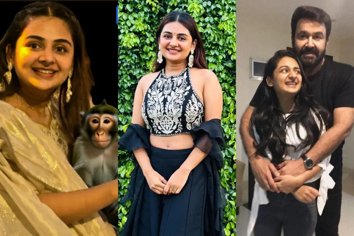 മോഹൻലാല്‍ എസ്തറിന് അയച്ച ചിത്രം, എസ്തര്‍ അനില്‍, മോഹൻലാലും എസ്തര്‍ അനിലും | Photo: Instagram. Esther Anil