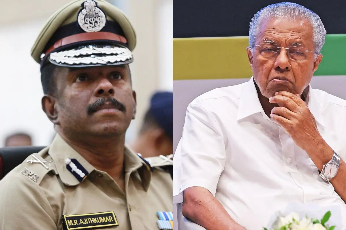 ADGP M R Ajith Kumar; Chief Minister Pinarayi Vijayan | Photos: Mathrubhumi