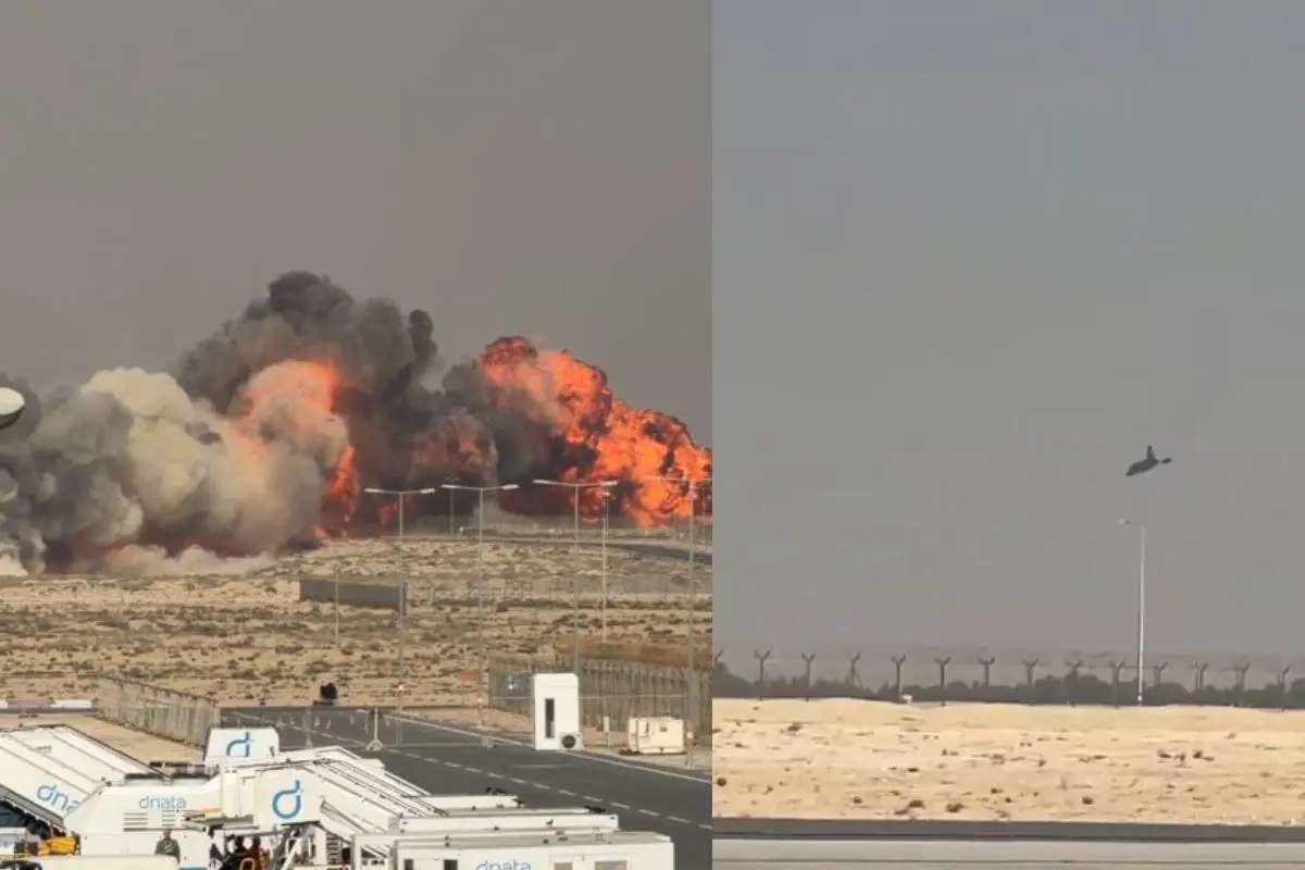 tejas crash| fighter jet video dubai air show 2025 | tejas crash video | india uae news