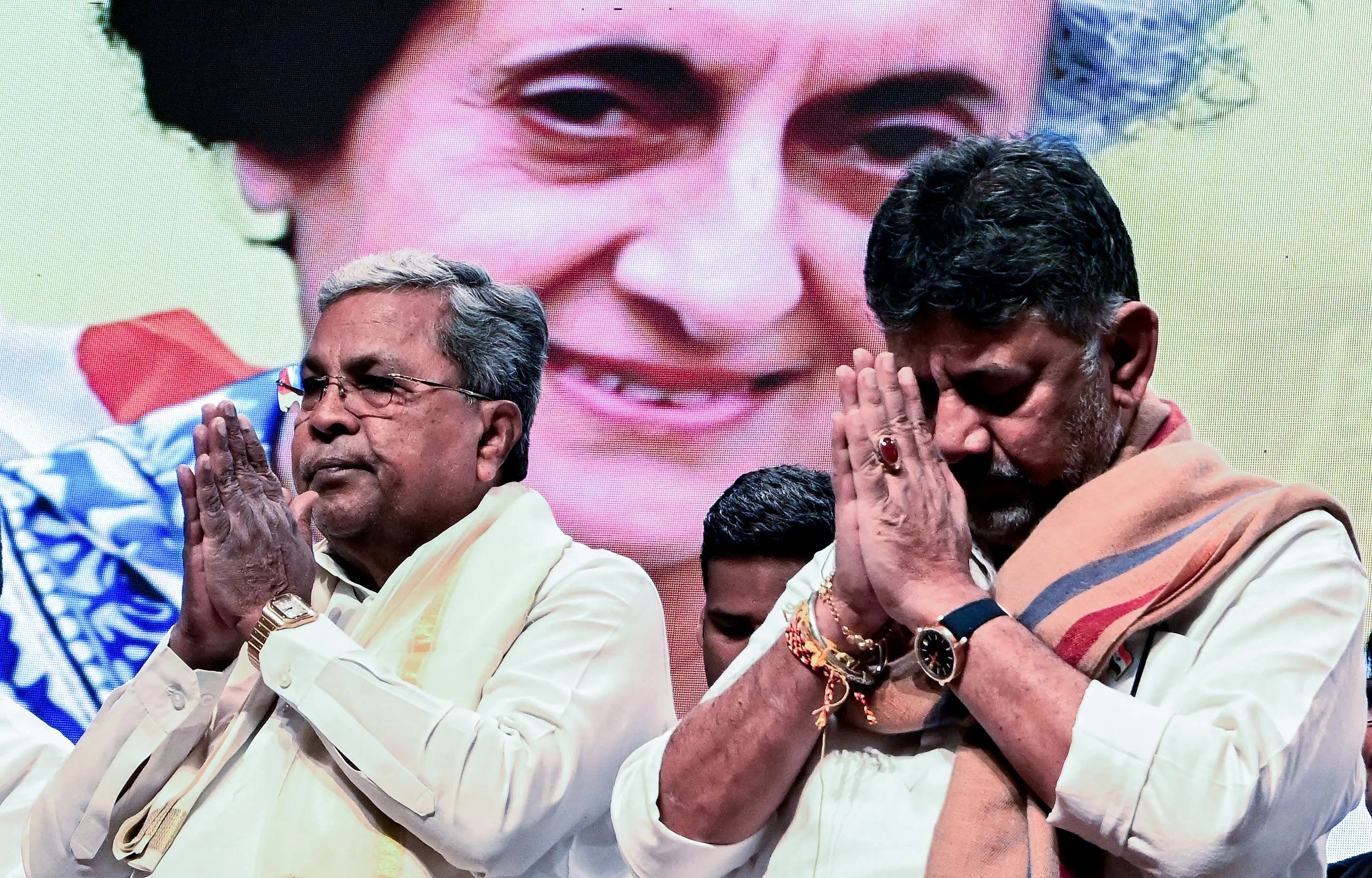 സിദ്ധരാമയ്യയും ഡി.കെ. ശിവകുമാറും | Photo : ANI