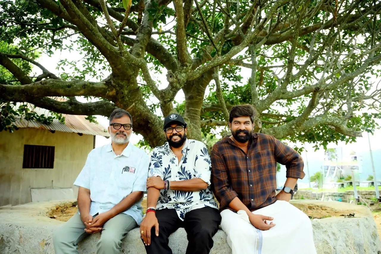 എ.കെ. സാജൻ, ഷാജി കൈലാസ്, ജോജു ജോർജ് | ഫോട്ടോ: അറേഞ്ച്ഡ്