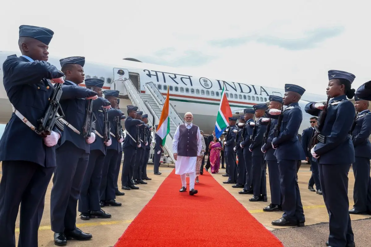 Narendra Modi in Johannesburg | Photo: X, @narendramodi