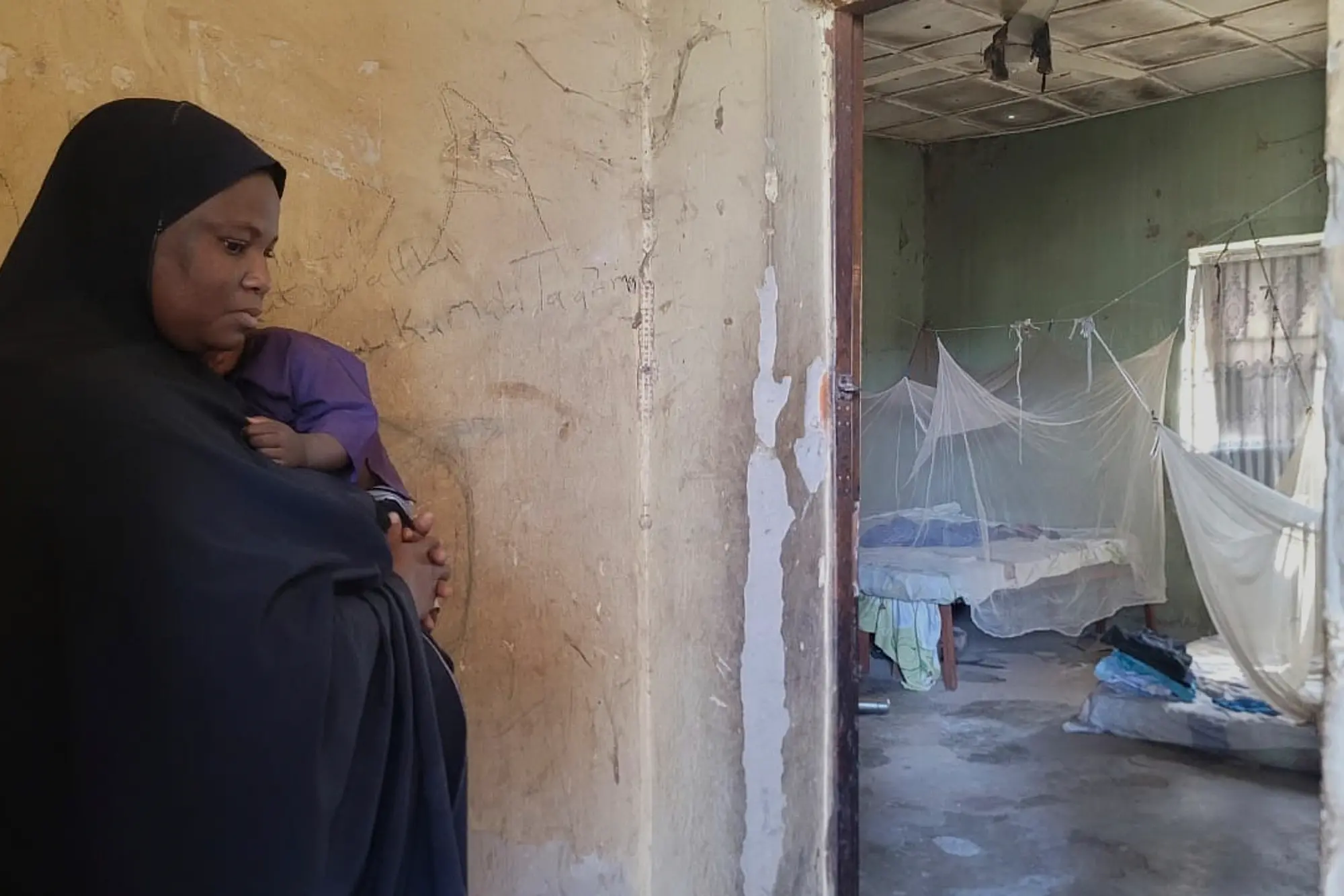 Amina Hassan, wife of the vice principal of the Government Girls Comprehensive Secondary School, where gunmen on Monday attacked the school dormitory, abducted schoolgirls and killed her husband | AP